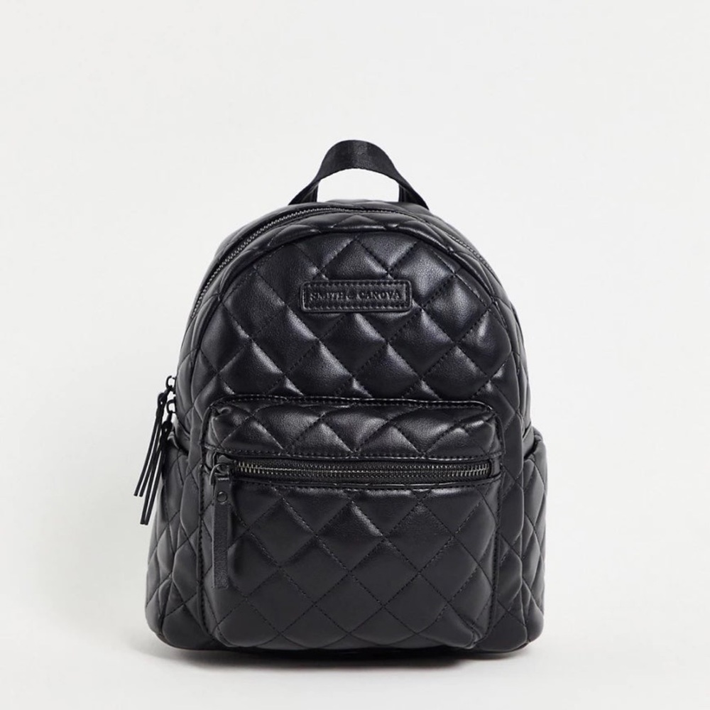 Quilted leather mini backpack